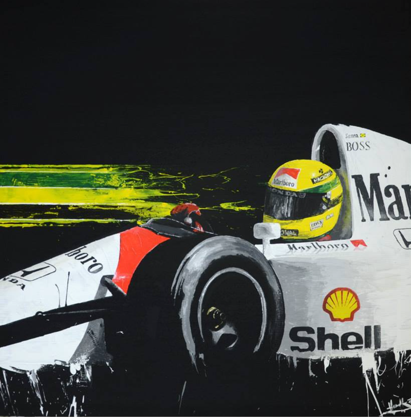 Illustration for article titled The most iconic race cars in history captured in beautiful paintings